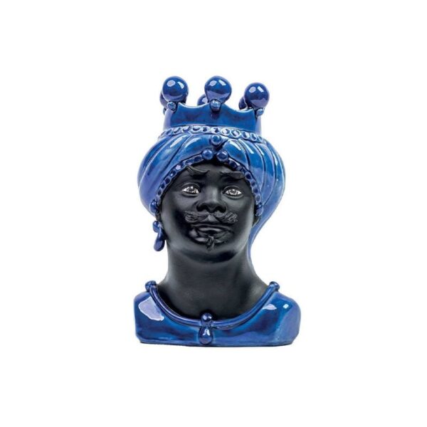 Verus - Testa di Moro Uomo Piccola Movimento Nero Satinato e Blu