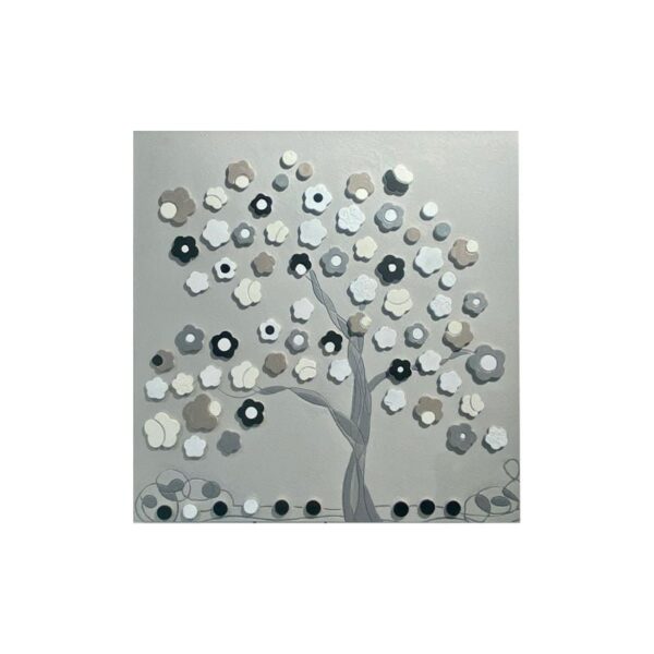Cartapietra - Quadro Seta Lavagna bassorilievo Grigio 55x55
