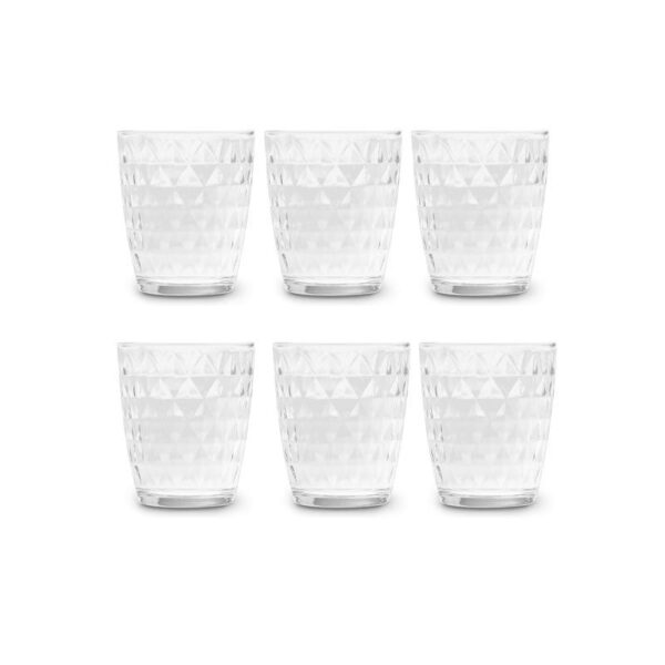 Excelsa - Set 6 Bicchieri Acqua, Vetro Trasparente - Vienna