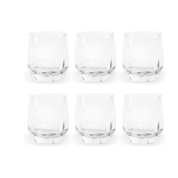 Excelsa - Set 6 Bicchieri Acqua, Vetro Trasparente - L'Avana