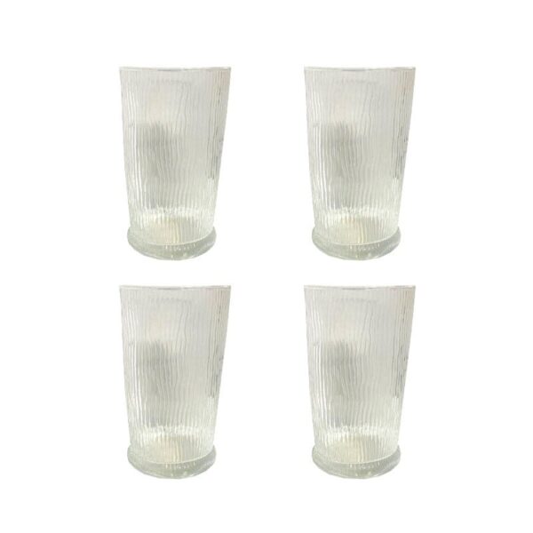 Rose & Tulipani - Set 4 Bicchieri Bibita - Happy Rain Clear