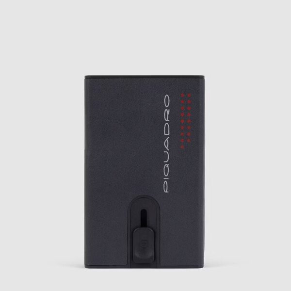 Piquadro - Porta carte di credito con sliding system Urban - Grigio Nero