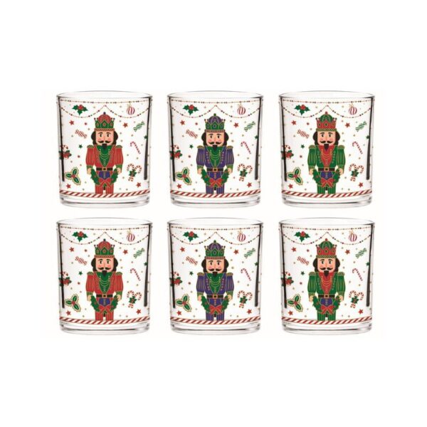 Easy Life - Set 6 bicchieri 250 ml in vetro - Nutcracker Twist