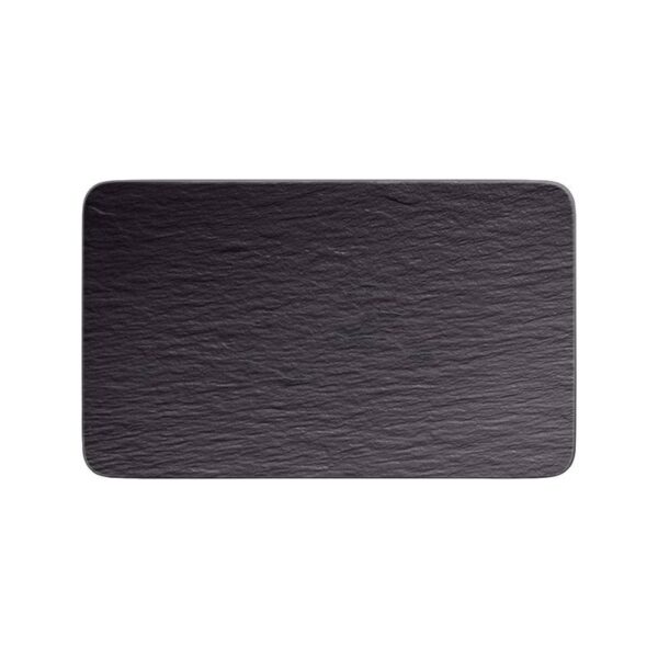 Villeroy & Boch - Piatto rettangolare, 28x17 Nero - Manufacture Rock