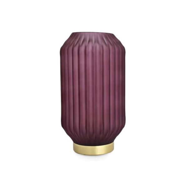 EDG Enzo De Gasperi - Lampada con timer con base oro h26 d14 Bordò - Bright
