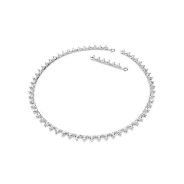 Swarovski - Collana Ortyx Taglio triangolo, Bianca, Placcato rodio