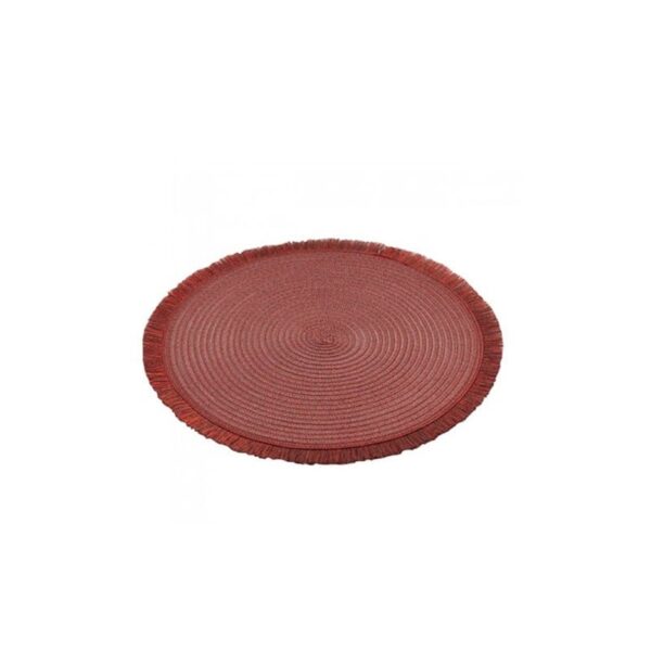 Givi Italia - Sottopiatto Ø 35 cm Rosso con frangia