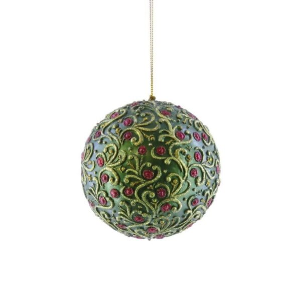 Lamart - Pallina in resina 10 cm dipinta a mano